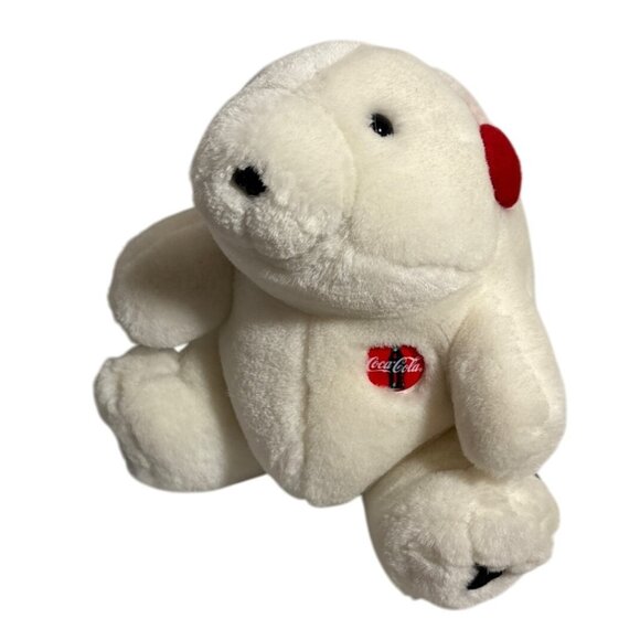 Coca-Cola Polar Bear Plush With Red Ear Muffs Soft Toy 7" - Picture 2 of 8